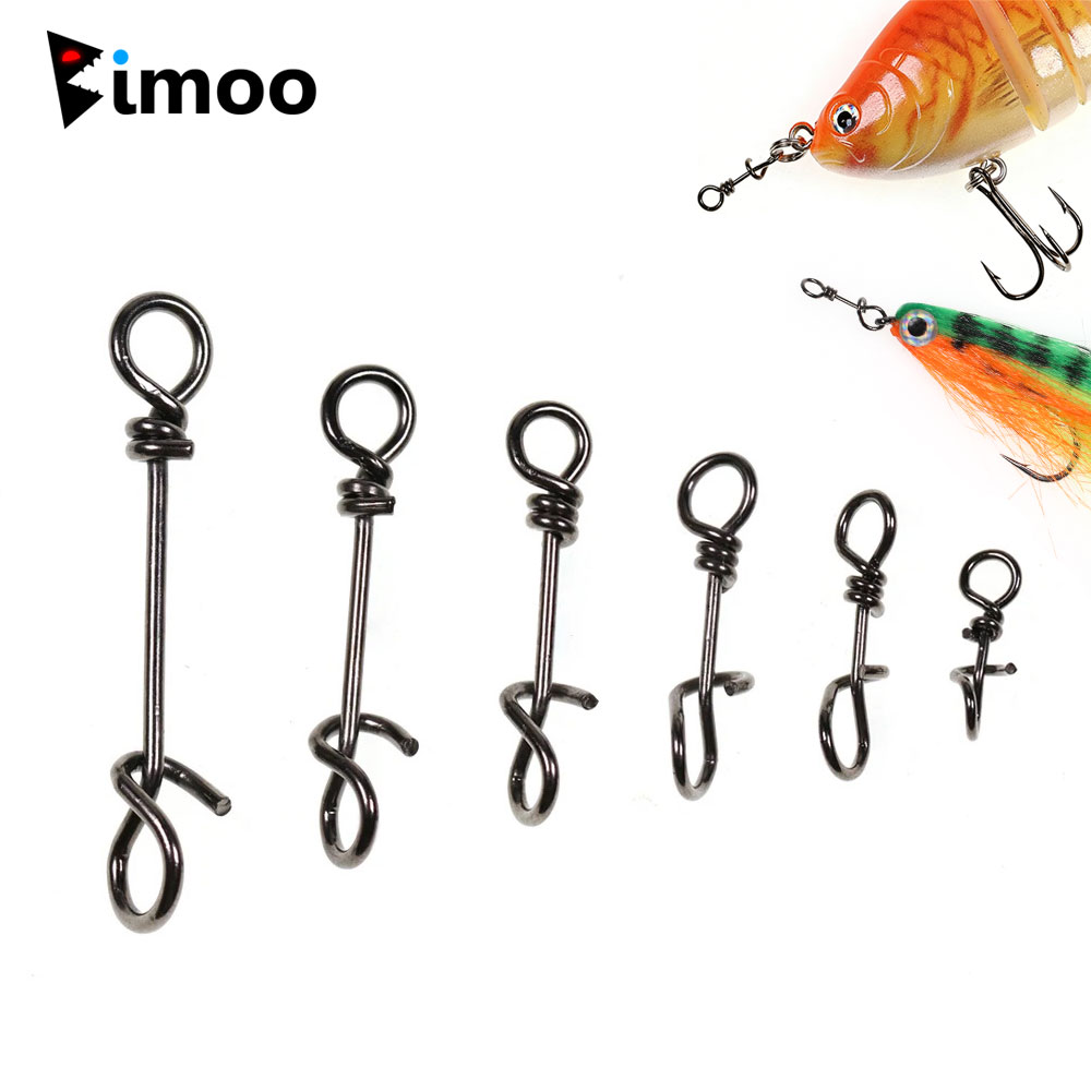 بيمو 50 قطعة مشبك زنبركي سريع  - مراجعة Fishing Equipment Cheap وسعره